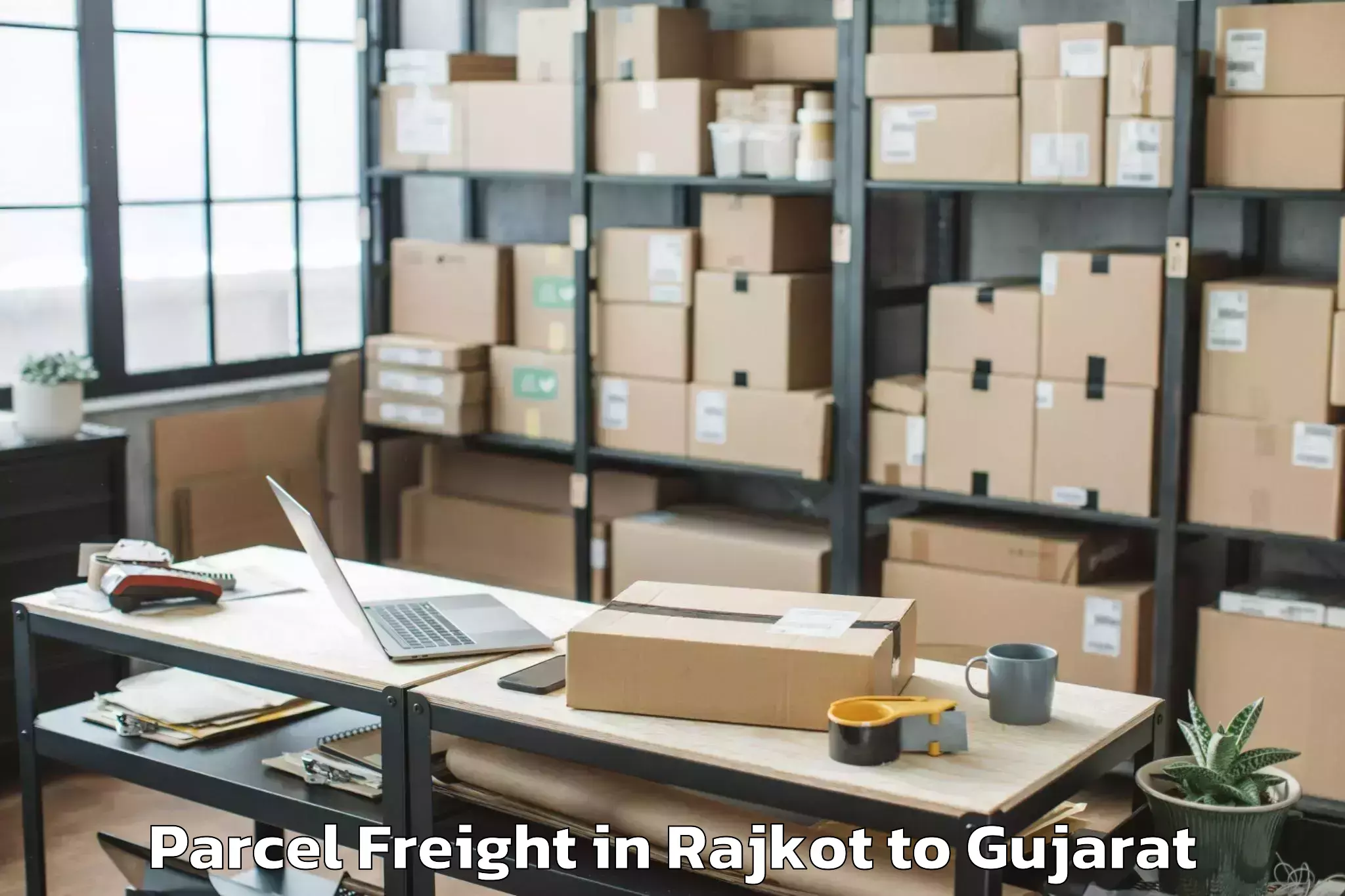 Book Your Rajkot to Limkheda Parcel Freight Today